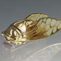 Resting cicada Brooch