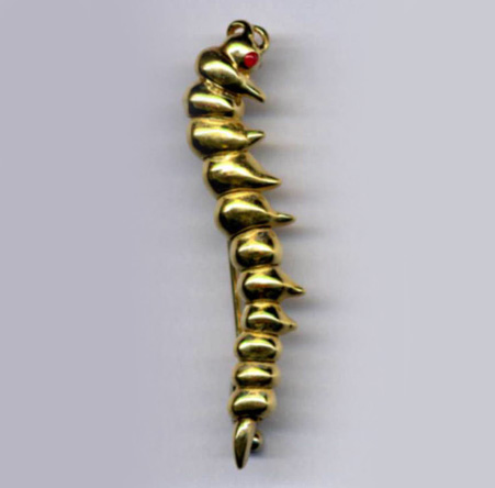 Caterpillar stick pin